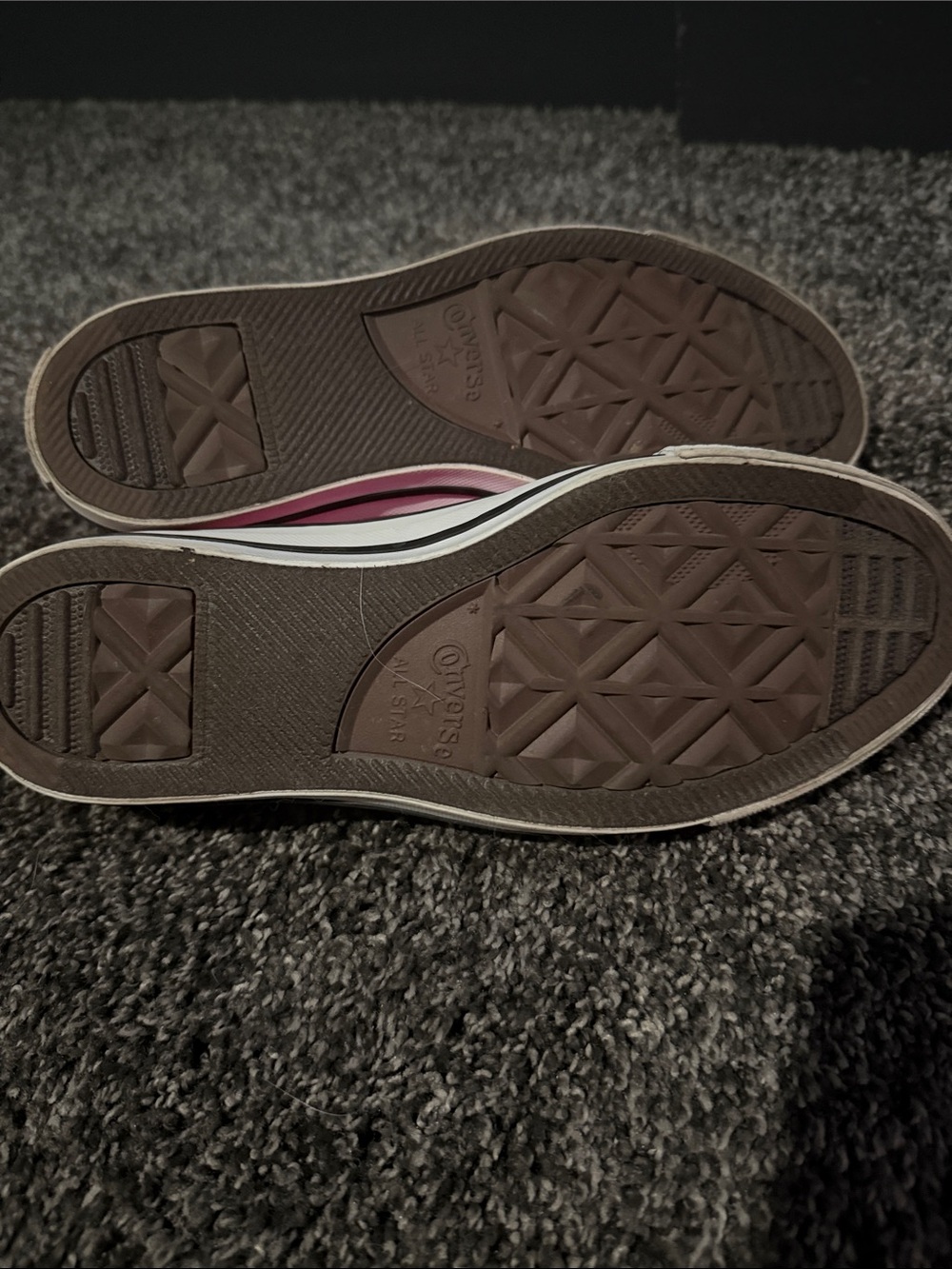 Converse Low Top Sneakers - Hot Pink & White - Picture 5 of 7